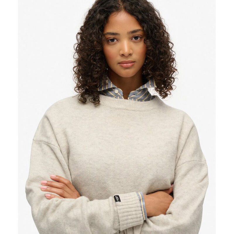 Superdry Slouchy Crew Neck Jumper image number 2